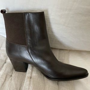 Michael Kors Brown Leather Booties NIB 7M